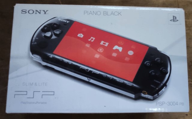 Black PSP E1000 box art for PSP